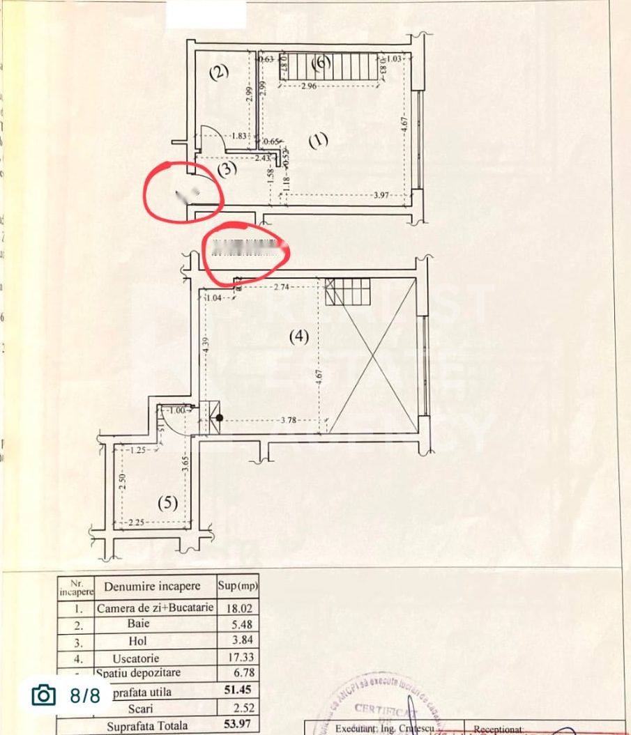 Titan - Ozona | Apartament 2 camere | Bloc 2017 | Proximitate metrou - Schiță 5