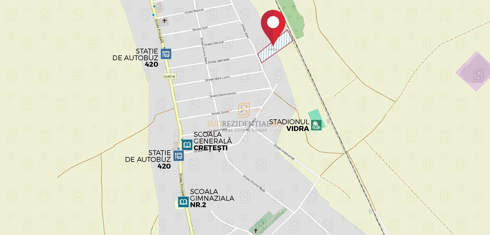 Teren intravilan 7.172 mp, Deschidere 36 ml, Vidra, Cretesti - Poză 5