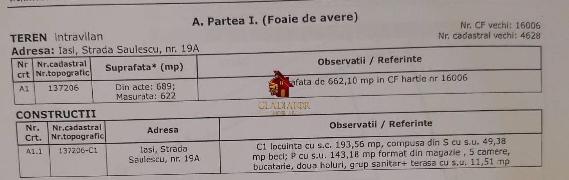 Casa + teren 622 mp strada Saulescu - zona Ultracentrala Iasi, nu rata - Poză 2