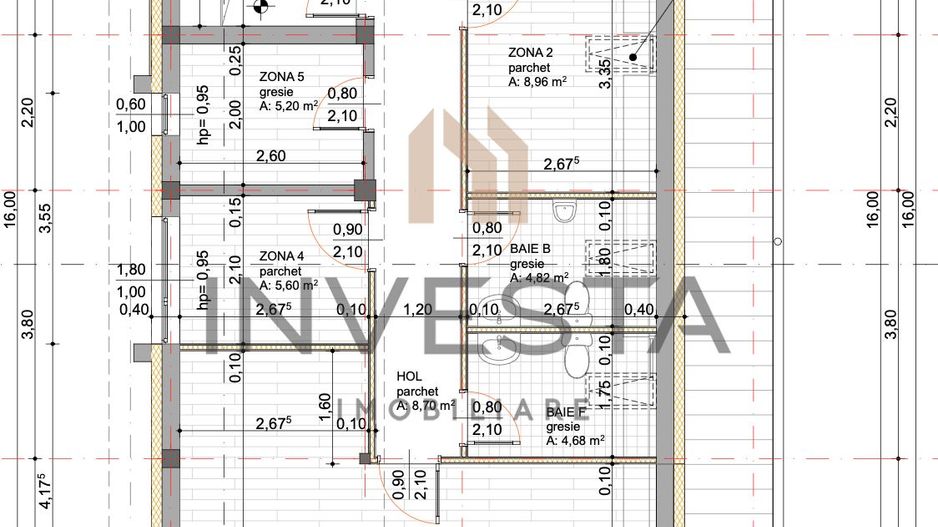 Cladire de Birouri 189 mp, parcare, curte - Zorilor, zona Republicii - Schiță 13