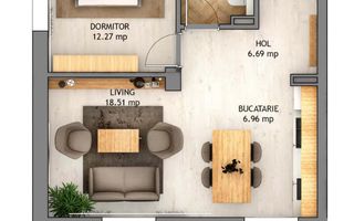 Apartament 2 camere modern, cu balcon spatios si loc de parcare inclus - Poză 2