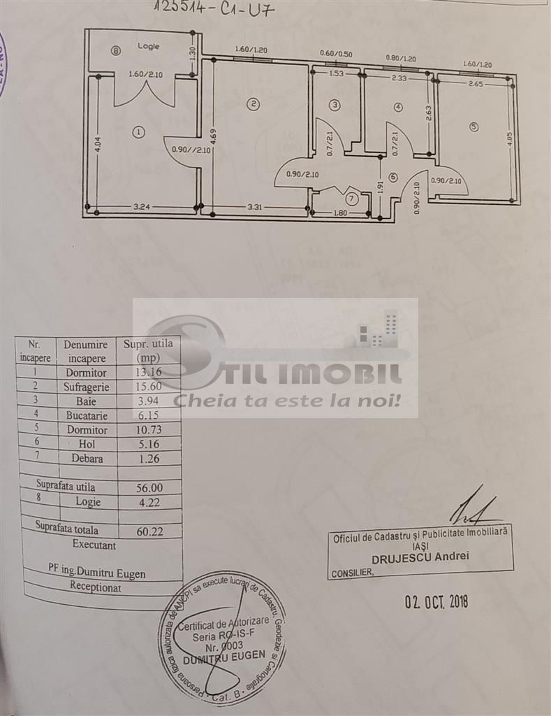 Apartament 3 camere semidecomandat parter Tudor Vladimirescu - Poză 15