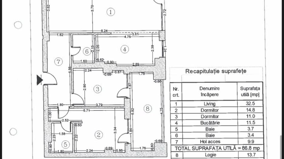 Apartament Petrom City - Schiță 16
