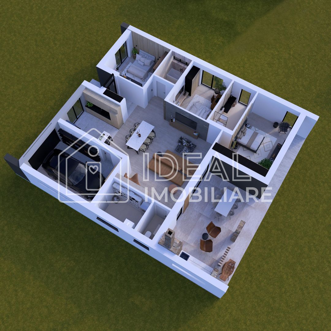 Casa Individuala Moderna cu 593 mp de curte, Sura Mica - Schiță 3