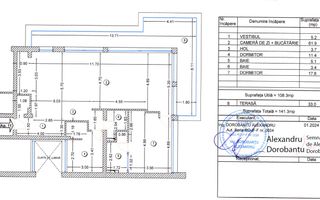 Apartament 3 camere lux | 140 mp | 33 mp terasă | Șos. Petricani - Schiță 39