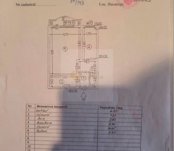 Apartament 1 camera - 40mp - etaj intermediar - Zona Tei - Poză 6