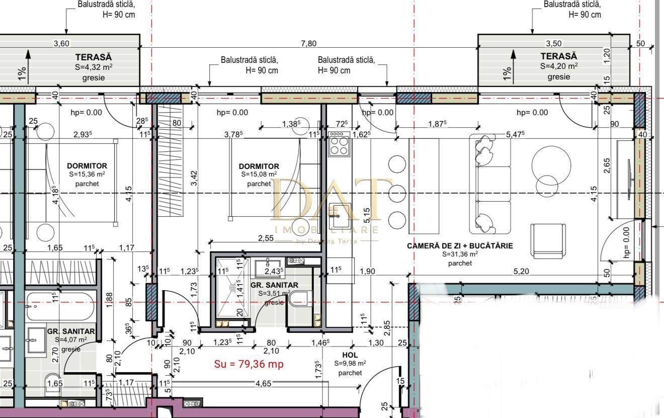 3 camere |  79 mp | 2 bai | 2 balcoane | comision zero |Terra Gardens - Poză 2