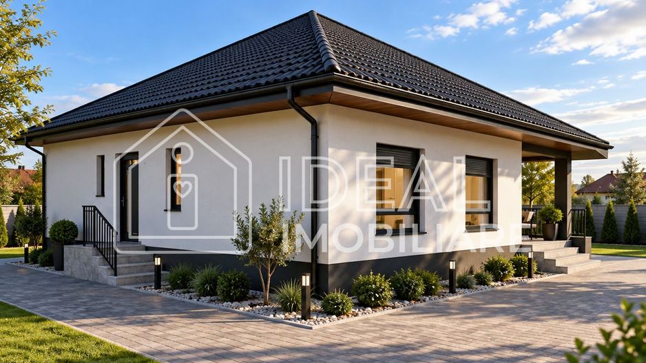 Casă individuală pe un nivel cu pivniță | 111 mp utili | Teren 430 mp | Cristian - Poză 2