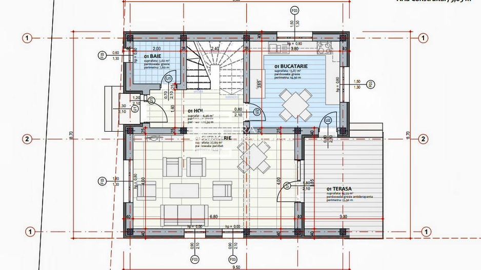 Casă individuală 125 mp utili, teren 480 mp, Cristian - proiect personalizabil - Schiță 8