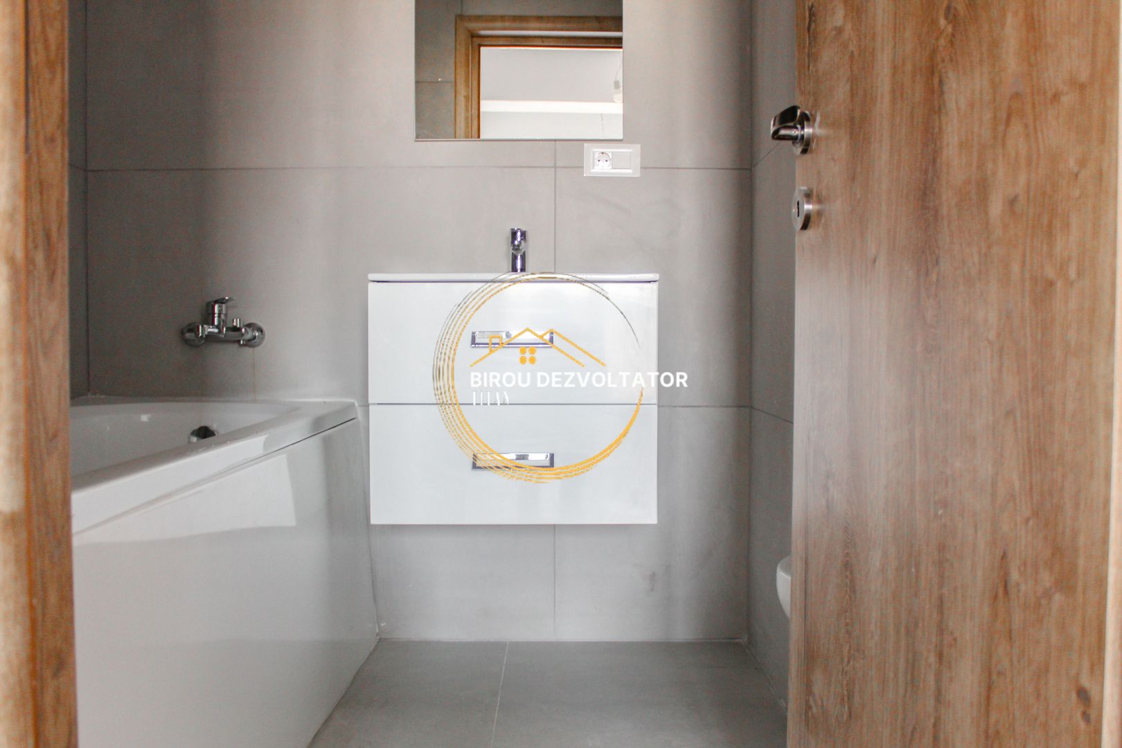 Ansamblu Modern 2 bai Bucatarie inchisa Metrou Teclu titan Pallady - Poză 8