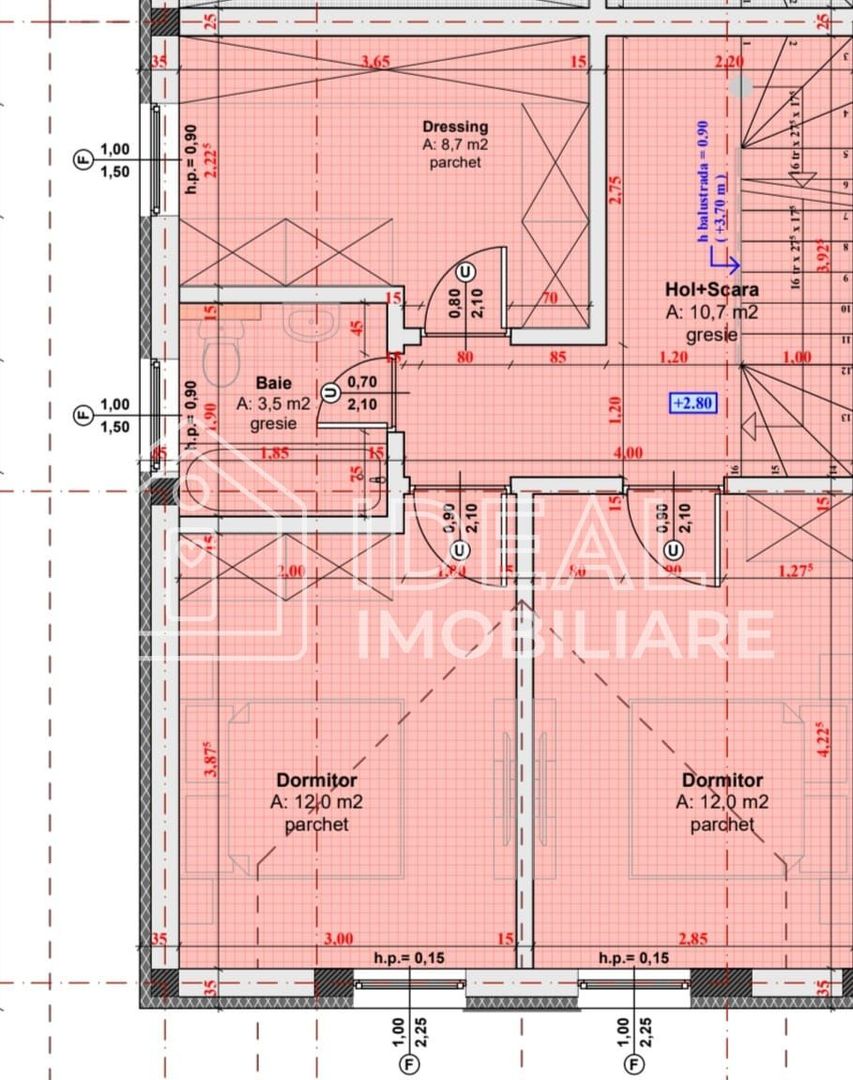 Casa tip quadruplex cu 4 camere in Calea Cisnadiei, zona Casa de Apa - Schiță 7