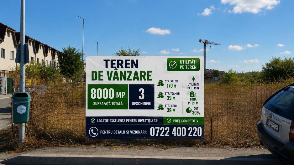 Teren premium pentru dezvoltatori – 3 deschideri, utilități pe teren - Poză 23