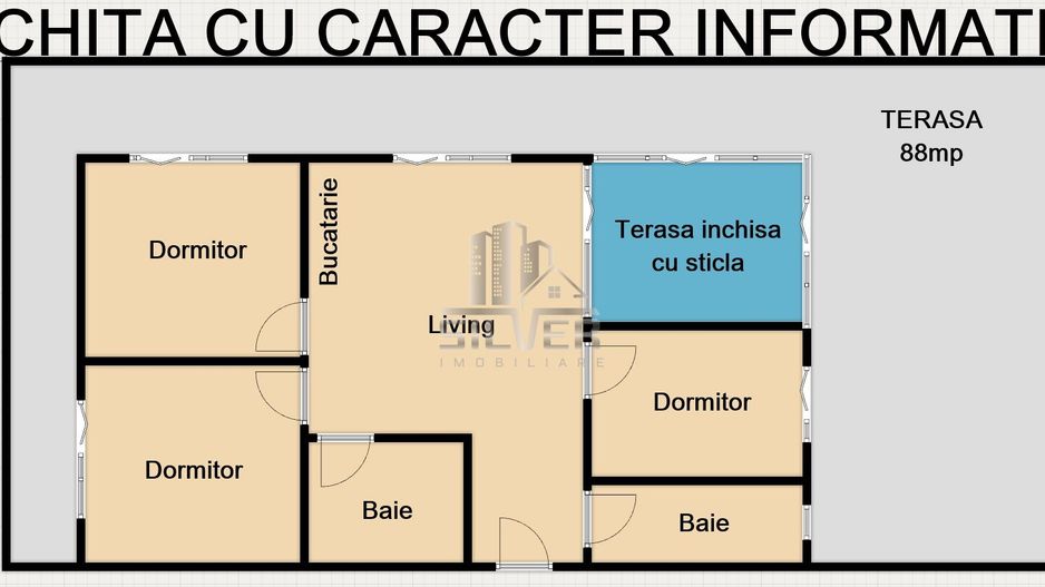 Apartament cu 4 camere+terasa 88mp+parcare/zona Eroilor. - Poză 1