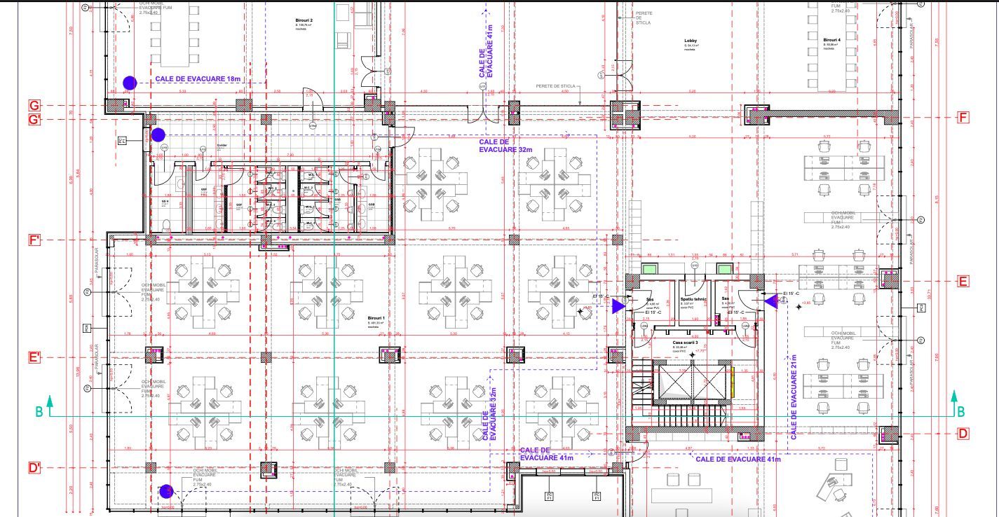 Birouri clasa A zona Fabric - Poză 3