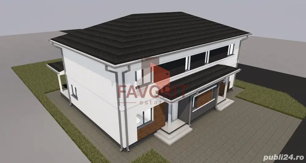 Duplex cu 4 camere de vanzare - Mosnita Noua. Zona Excelenta. - Poză 1