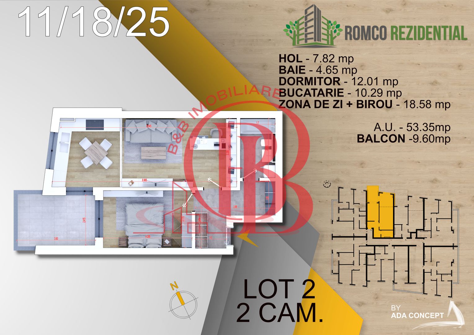 2 camere- panouri solare  individuale - Schiță 5