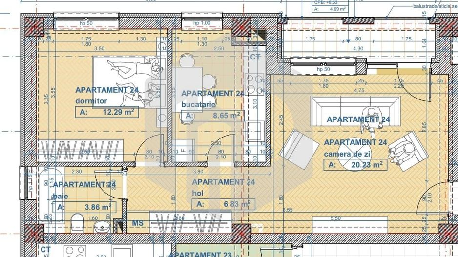 Apartament 2 Camere | Bucatarie separata | Calea surii mici- Etaj 1 - Poză 1
