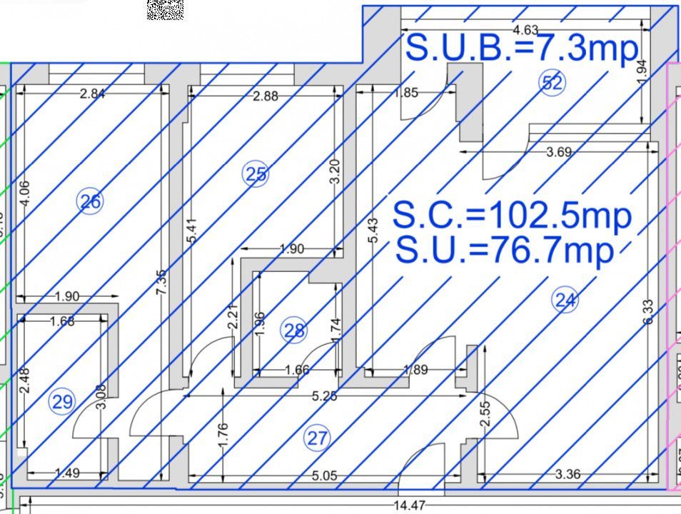 INEL II- COMPLEX PRIMO RESIDENCE - Apartament cu 3 camere situat la etajul 4. - Poză 15