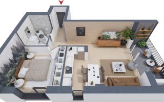 Apartament 2 camere lux, Nord One Torontal - Poză 5