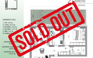 Apartament 2 camere – 59 mp utili + Grădină 65 mp (Parter/3) - Poză 1