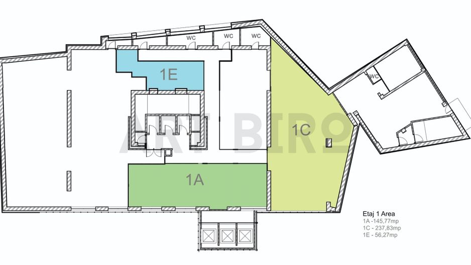 Zero comision, 145-439mp birou Grozavesti - Splai, 5 minute metrou - Schiță 7