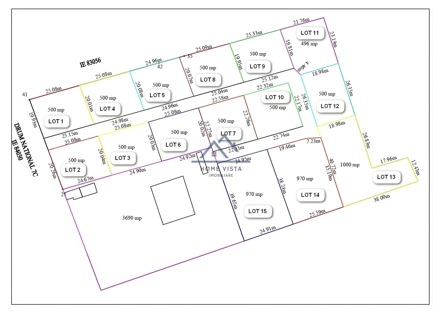 Loturi de la 500 mp  - Drum 7 m  BAICULESTI - langa Primarie - Poză 1