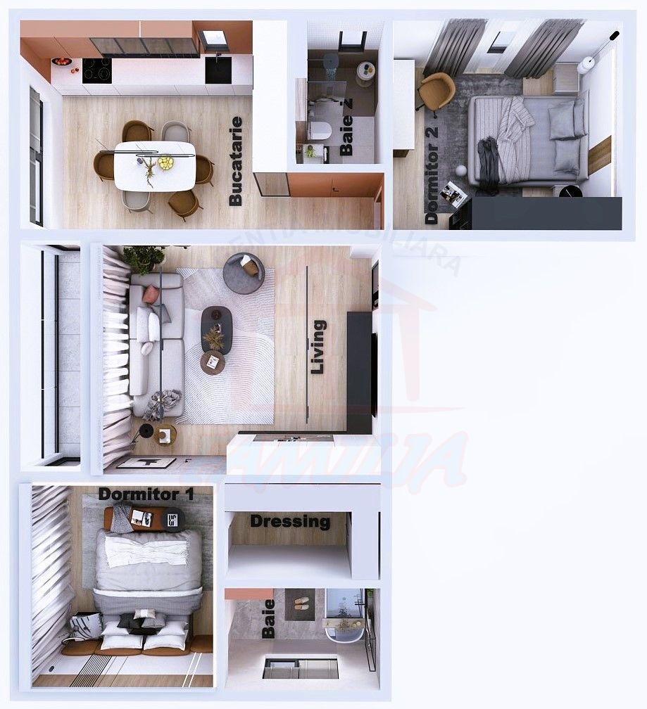 Apartament cu 3 camere de vânzare în Central, Galati - Poză 12