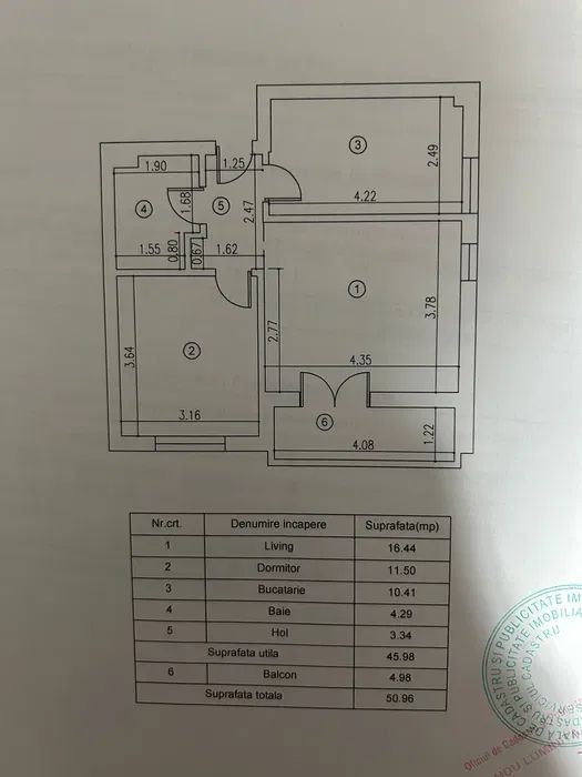 Apartament Superb 2 Camere Decomandat Militari Residence - Schiță 8