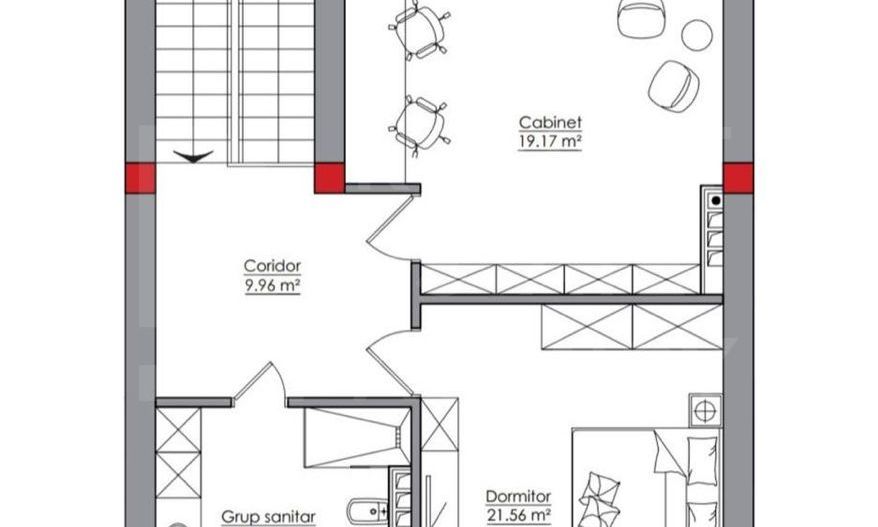 Vânzare, townhouse, 3 nivele, 6 camere, str. Salcîmilor, com. Stăuceni - Poză 14