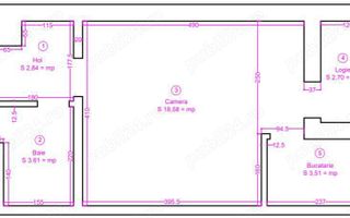 Apartament 1 camera zona Medicina - Schiță 8