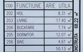 Apartament 2 camere, bloc nou, P+3, Ap.09, Et.2, Bl.5 - CP2461623 - Poză 7