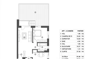 Apartament 2 Camere Herastrau | Ideal Investitie | loc de parcare | terasa 37mp - Schiță 12