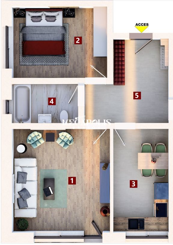 Apartament 2 Camere Decomandat/  2026/ Tva inclus - Poză 2