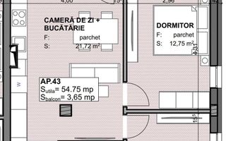 Apartament de 3 camere, bloc nou, parcare subterana, zona Apahida - Poză 1