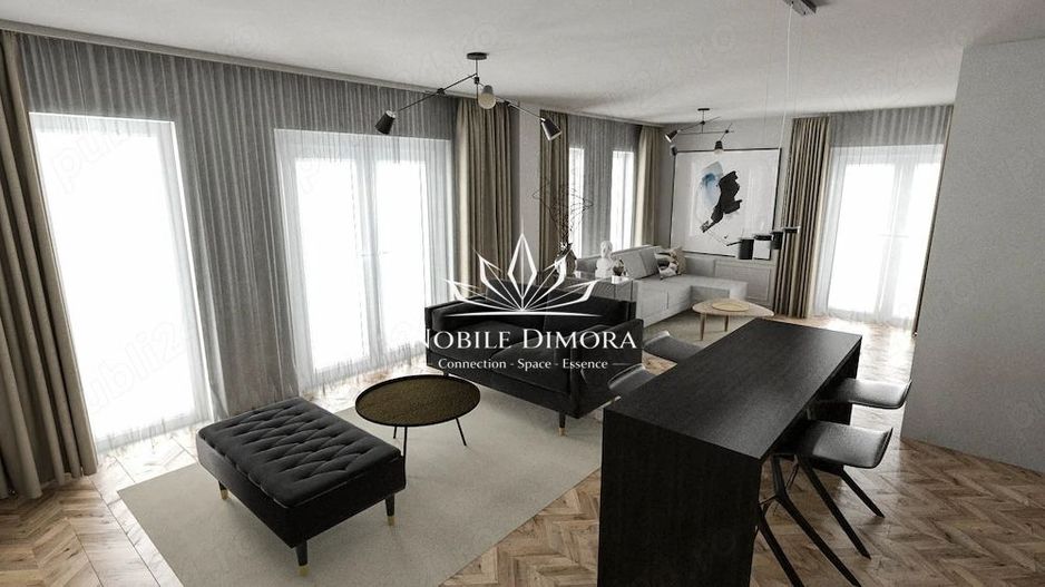 Penthouse deosebit cu 2 camere si terasa de 70 mp - vedere panoramica - Poză 2