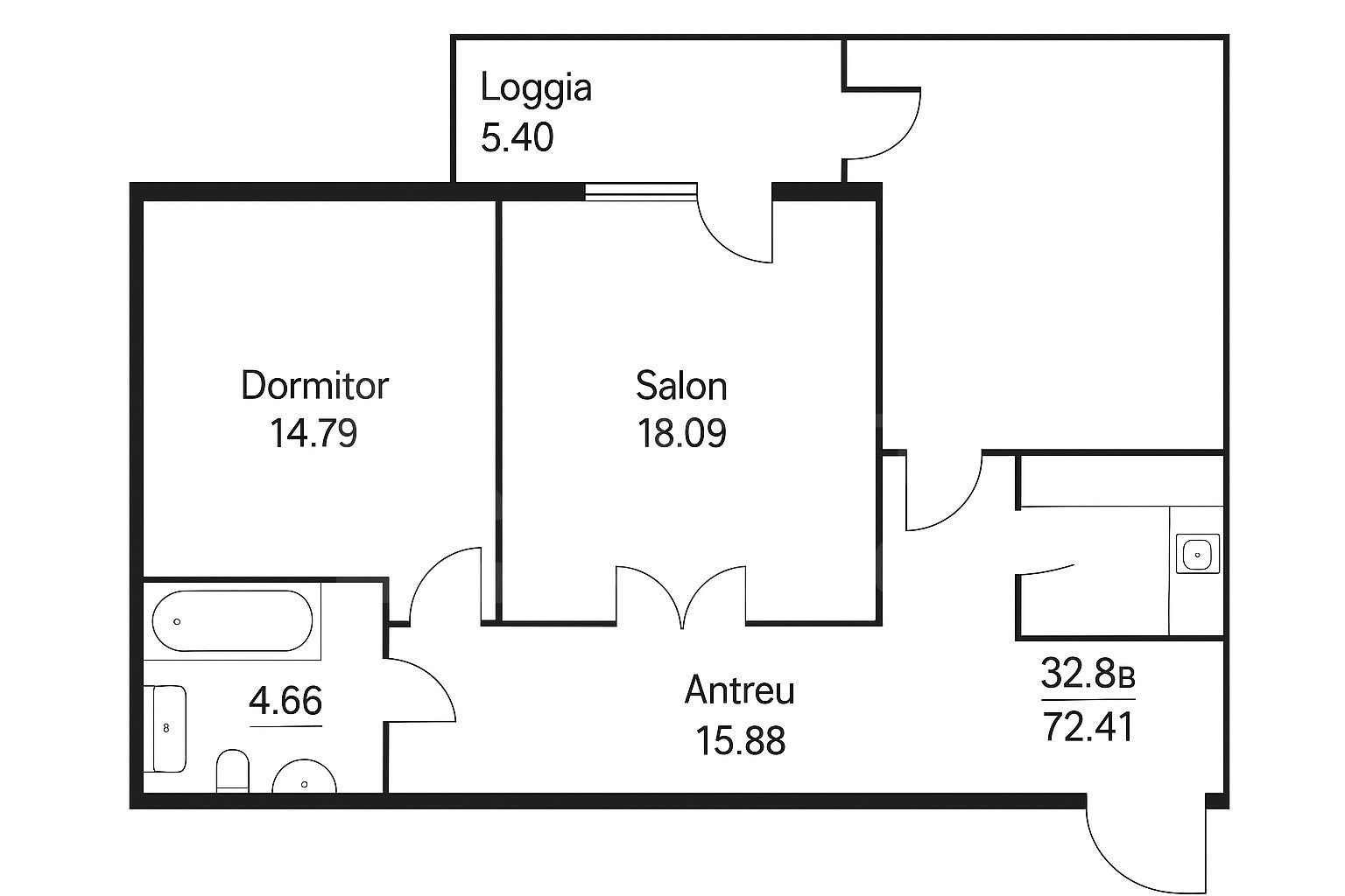 Vânzare, apartament, 2 camere, strada Calea Ieşilor, Buicani - Poză 10