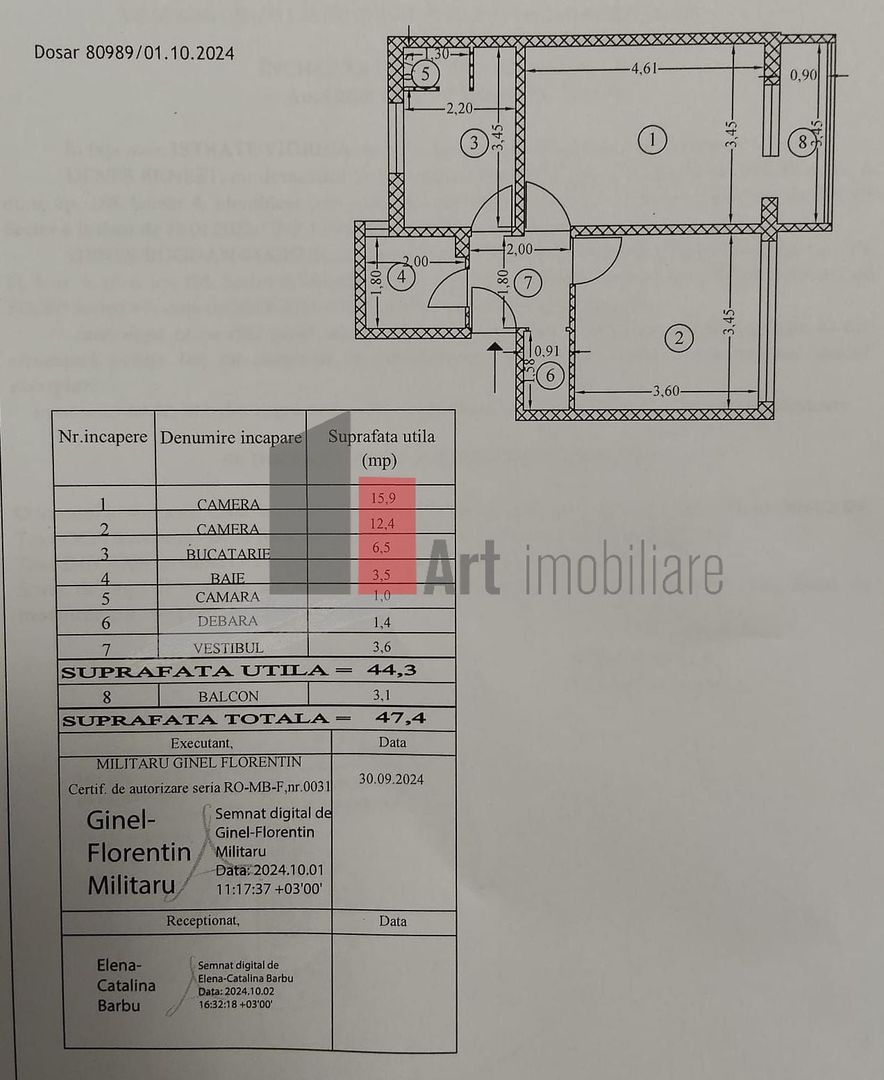 Vânzare apartament 2 camere Șos. Giurgiului - Toporași - Poză 2