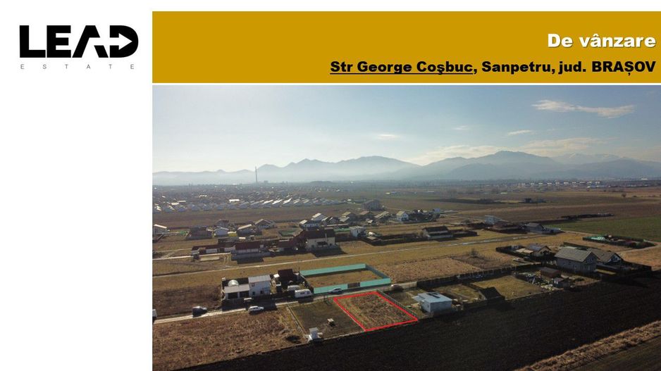Teren construcții intravilan 500 mp Sânpetru, jud. Brașov - Poză 1