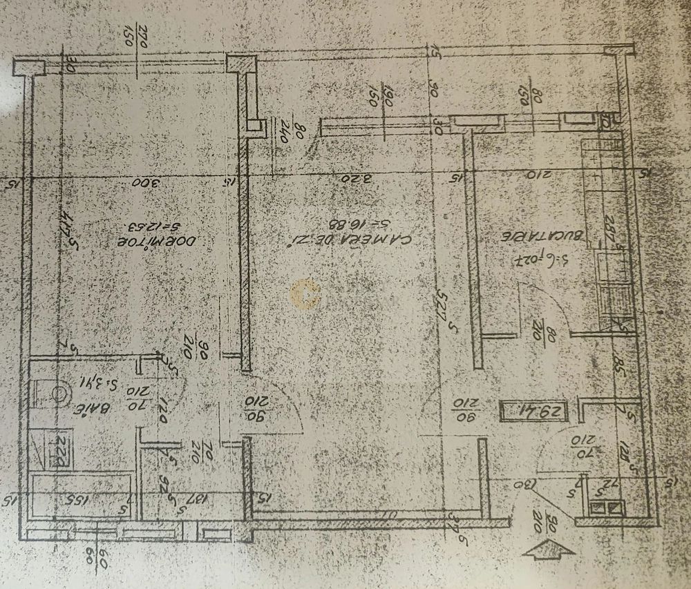 2 Camere-51MP | 2 Lifturi | Balcon Mare-8MP | M Romancierilor la 2 min - Schiță 7