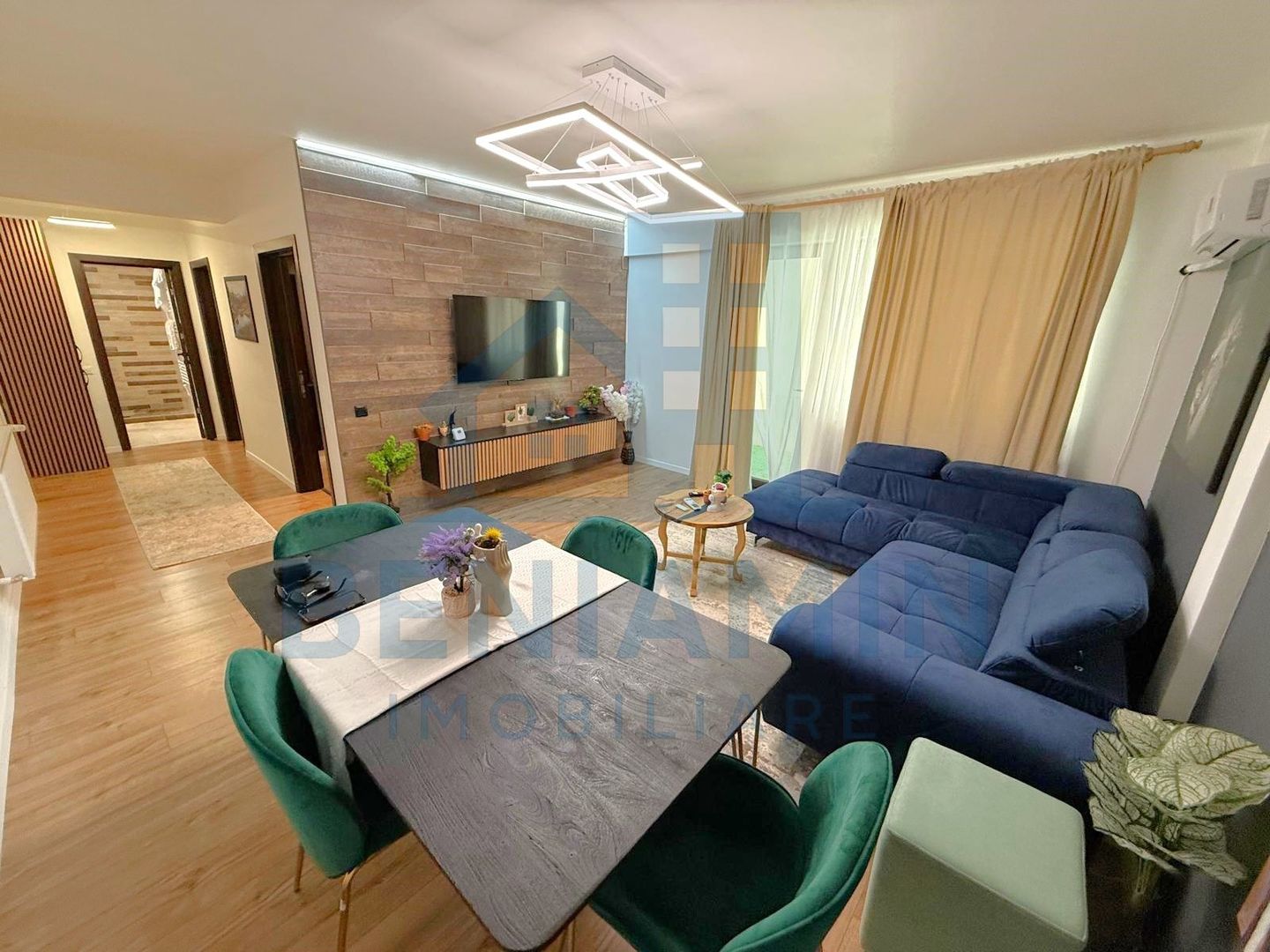 2 Camere-Loc Parcare privat-Mobilat modern-Lux-Impecabil-Central - Poză 2