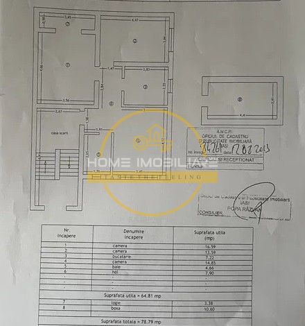 🏠Apartament 3 camere, etaj 1, 78MP Totali! 📍Valea Lupului - Rond ERA - Poză 7