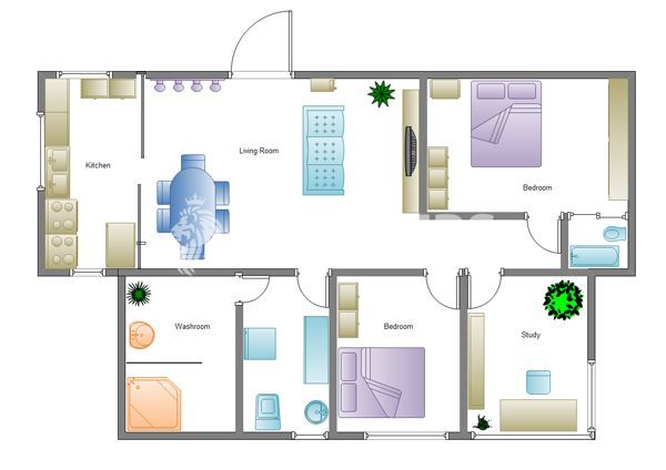 Apartament cu 2 camere de închiriat în zona Magheru - Schiță 6