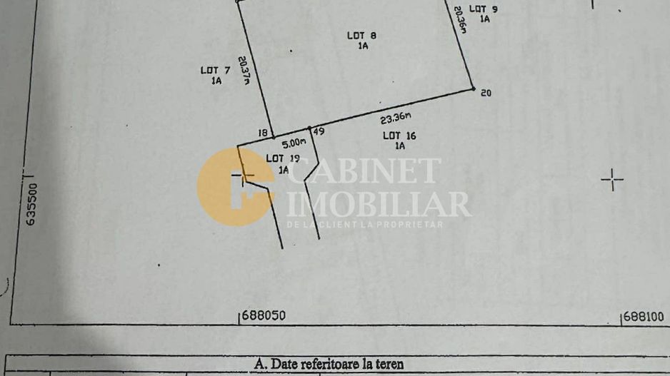 TEREN Intravilan 1082 MP - 2 parcele - Valea Lupului - Poză 1