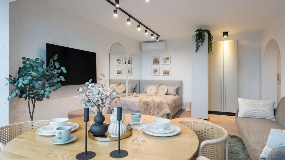 Garsoniera premium de inchiriat | Piata Alba Iulia I Super priveliste - Poză 2