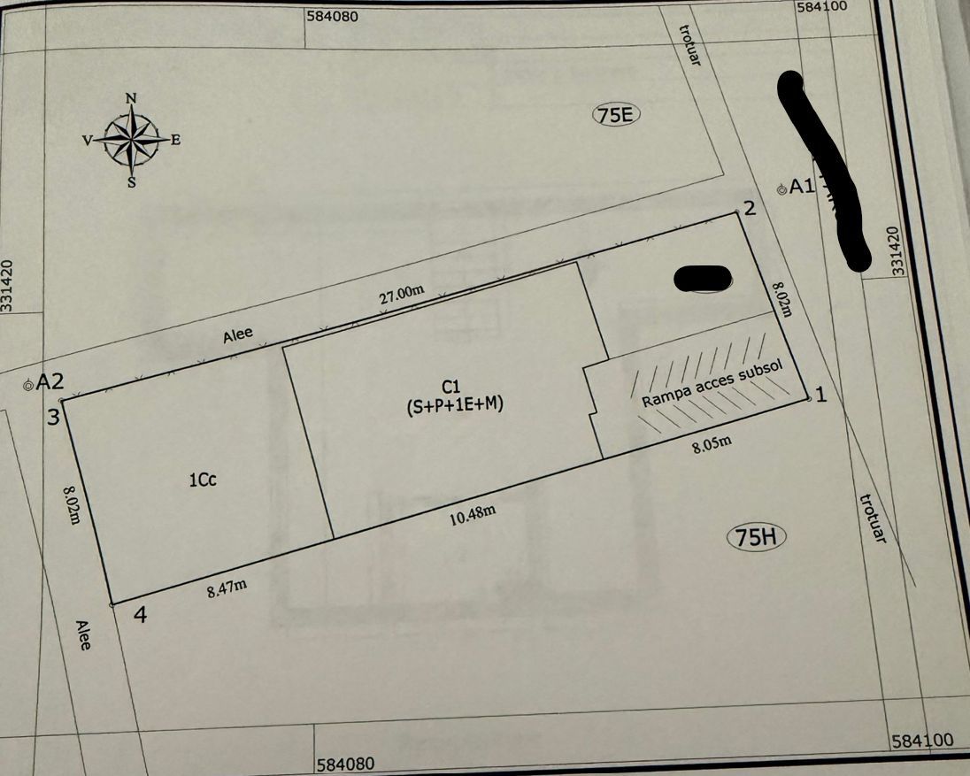 Vila D+P+ E1+M || CURTE PROPRIE SI GARAJ || EXPOZITIEI - Schiță 28