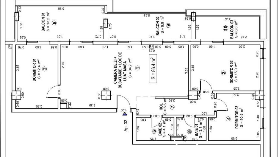Apartament 4 camere, parcare subterana+boxa. Telegrafului - Poză 8
