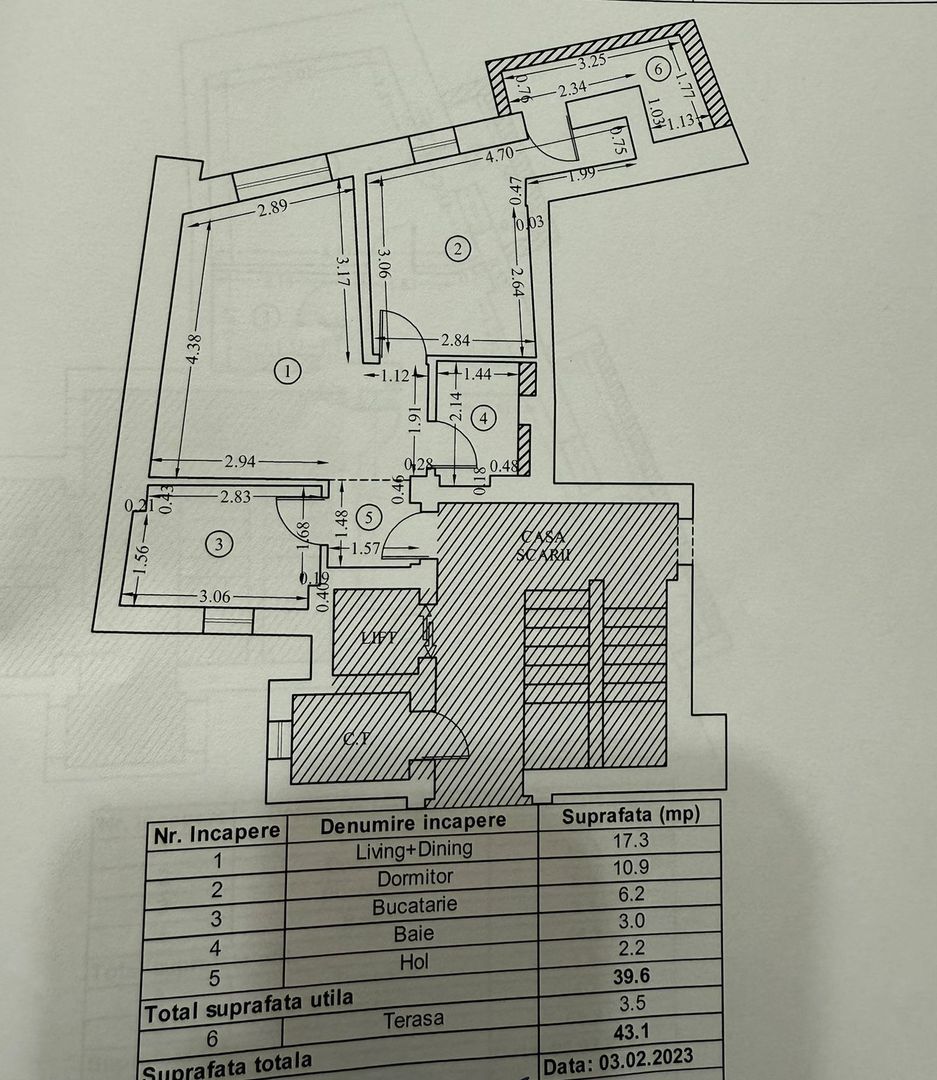 APARTAMENT 2 CAMERE | BLOC NOU | HERASTRAU - Schiță 8