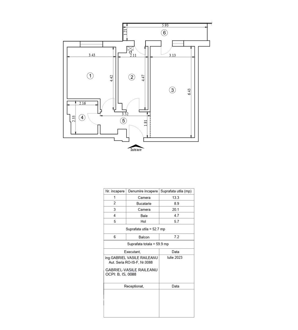 INTABULAT!Apartament 2 camere, et2, 143.000euro si parcare inclusa - Poză 7