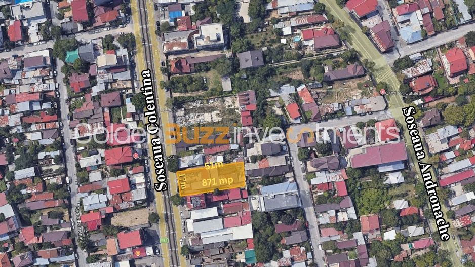 Teren 871 mp Șoseaua Colentina | AUTORIZAT | S+P+3E+4ER - Poză 1
