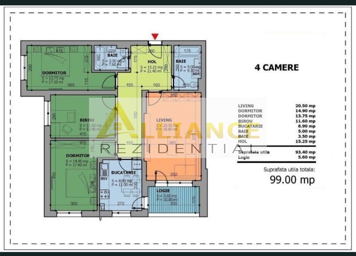 4 CAM 99 MP CAVAR RESIDENCE 2023 | ET. 1 | 2 BĂI | DRESSING 5M - Poză 13
